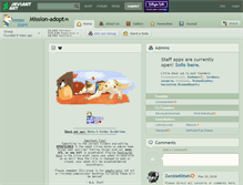 Tablet Screenshot of mission-adopt.deviantart.com