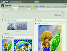 Tablet Screenshot of jessyuki.deviantart.com