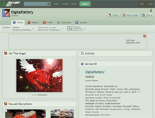 Tablet Screenshot of digitalflattery.deviantart.com