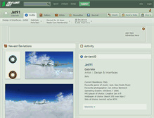 Tablet Screenshot of jet91.deviantart.com