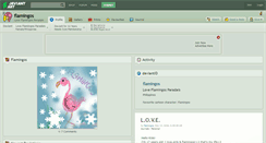 Desktop Screenshot of flamingos.deviantart.com