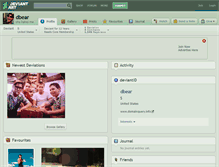 Tablet Screenshot of dbear.deviantart.com