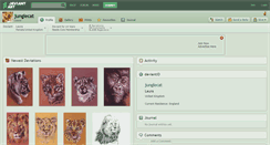 Desktop Screenshot of junglecat.deviantart.com