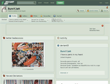Tablet Screenshot of bunnyjam.deviantart.com