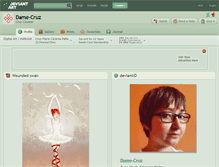 Tablet Screenshot of dame-cruz.deviantart.com