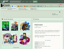 Tablet Screenshot of masube.deviantart.com