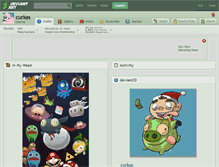 Tablet Screenshot of curkas.deviantart.com