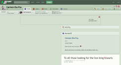 Desktop Screenshot of carmen-the-fox.deviantart.com