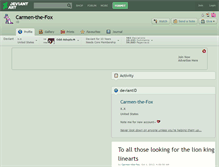 Tablet Screenshot of carmen-the-fox.deviantart.com