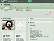Tablet Screenshot of johnmuise.deviantart.com