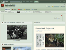 Tablet Screenshot of brokenshell121.deviantart.com