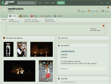 Tablet Screenshot of oanakrystyna.deviantart.com