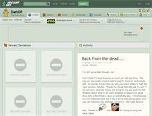 Tablet Screenshot of darkdp.deviantart.com