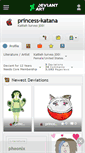 Mobile Screenshot of princess-katana.deviantart.com
