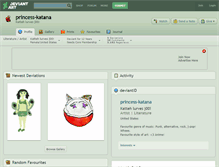 Tablet Screenshot of princess-katana.deviantart.com