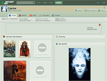 Tablet Screenshot of czarine.deviantart.com