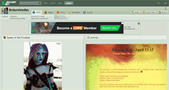Desktop Screenshot of brokenneedles.deviantart.com