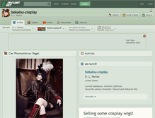 Tablet Screenshot of bekalou-cosplay.deviantart.com