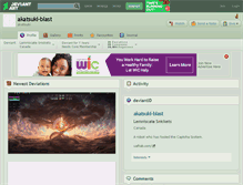 Tablet Screenshot of akatsuki-blast.deviantart.com
