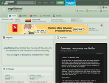 Tablet Screenshot of angelstained.deviantart.com
