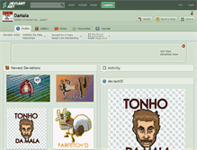 Tablet Screenshot of damala.deviantart.com