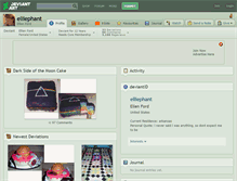 Tablet Screenshot of elliephant.deviantart.com