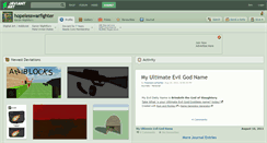 Desktop Screenshot of hopelesswarfighter.deviantart.com