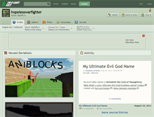 Tablet Screenshot of hopelesswarfighter.deviantart.com