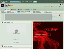 Tablet Screenshot of blueb0y.deviantart.com