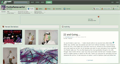 Desktop Screenshot of foxtheflamewarrior.deviantart.com