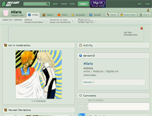 Tablet Screenshot of milaria.deviantart.com