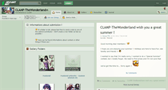 Desktop Screenshot of clamp-thewonderland.deviantart.com