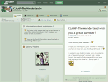 Tablet Screenshot of clamp-thewonderland.deviantart.com