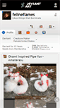 Mobile Screenshot of felineflames.deviantart.com