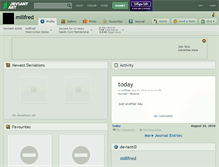 Tablet Screenshot of millfred.deviantart.com