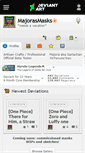Mobile Screenshot of majorasmasks.deviantart.com