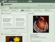 Tablet Screenshot of majorasmasks.deviantart.com