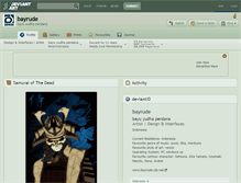 Tablet Screenshot of bayrude.deviantart.com