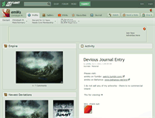 Tablet Screenshot of emiks.deviantart.com