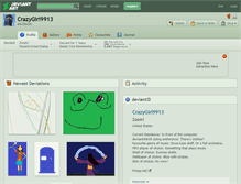 Tablet Screenshot of crazygirl9913.deviantart.com