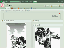 Tablet Screenshot of howlingcrow.deviantart.com