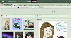 Desktop Screenshot of lovelylestrange.deviantart.com