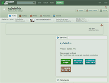 Tablet Screenshot of icydelletrix.deviantart.com