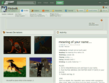 Tablet Screenshot of flinswift.deviantart.com