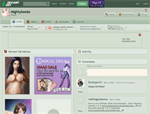 Tablet Screenshot of mightyboobs.deviantart.com