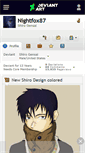 Mobile Screenshot of nightfox87.deviantart.com