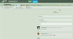 Desktop Screenshot of amightyfrog.deviantart.com