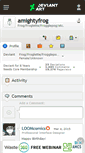 Mobile Screenshot of amightyfrog.deviantart.com
