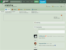Tablet Screenshot of amightyfrog.deviantart.com