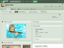 Tablet Screenshot of liliana-claire.deviantart.com